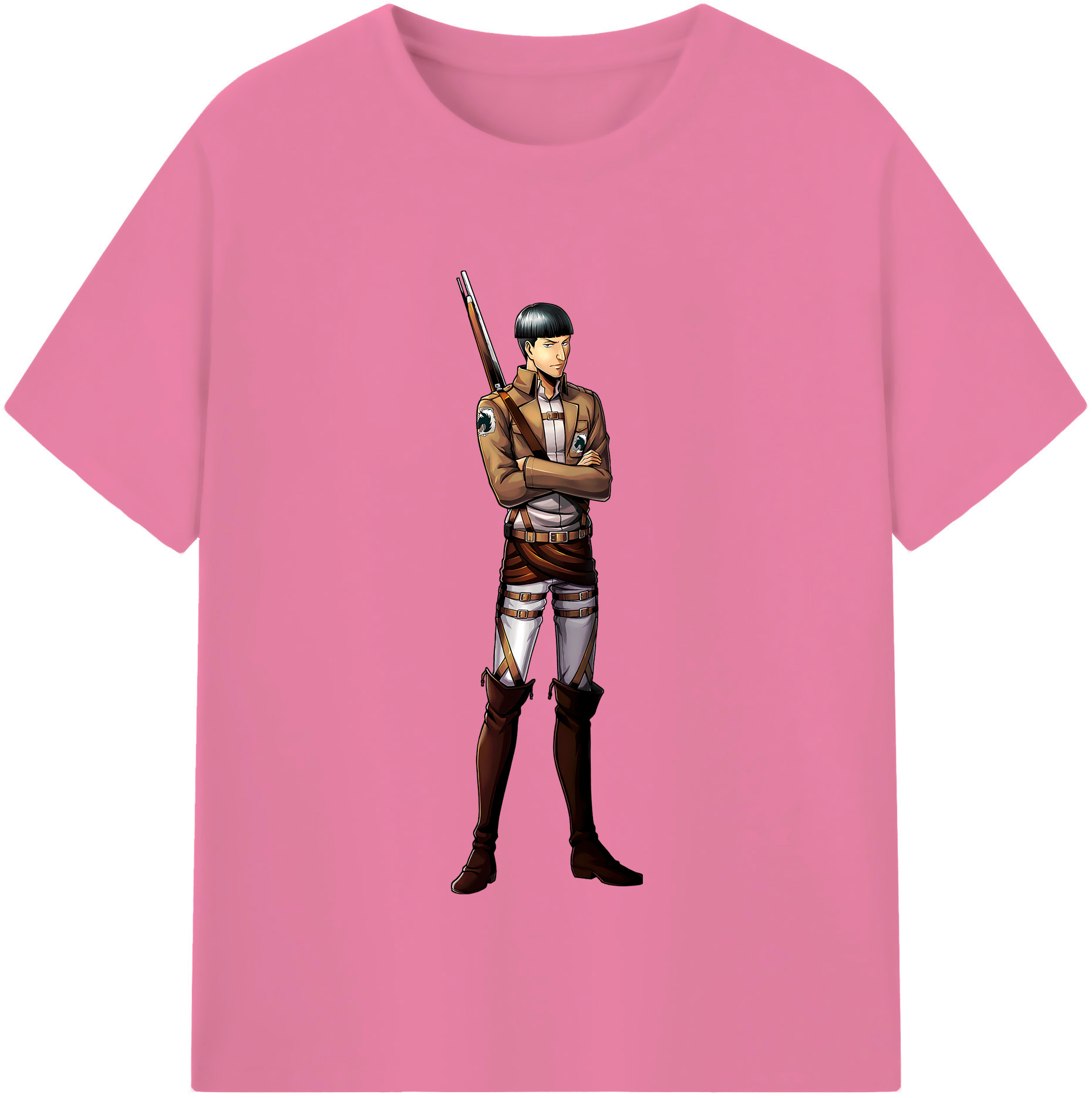 （画像用） 進撃の巨人 Attack on Titan 綿100％半袖Tシャツ（フロントプリント）